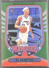 2020-21 Panini Chronicles Marquee Basketball RJ HAMPTON Rookie Green Foil #239