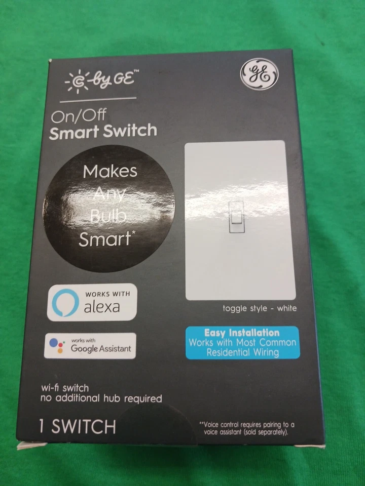 NEW C by GE ON/OFF LIGHT BULB SMART SWITCH APP/GOOGLE HOME CONTROLLED WHITE - Изображение 2 из 4