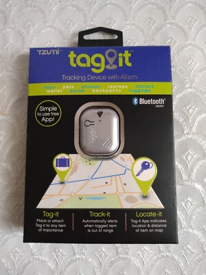 Tzumi TAG IT Tracking Device With Alarm Bluetooth Smart Keys Pets Wallet NEW NIB