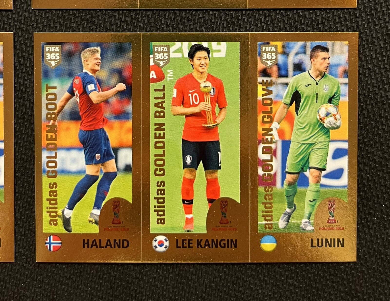 2019 Panini FIFA 365 Erling Haaland Rookie Sticker (BLUE BACK) Lot of 7! RARE view 8