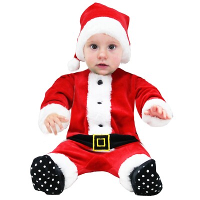 Costume neonato Babbo Natale vestito natalizio Pegasus