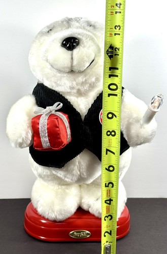 Vintage 1998 COCA-COLA Animation Collection Musical Christmas Polar Bear Plush - Picture 13 of 20