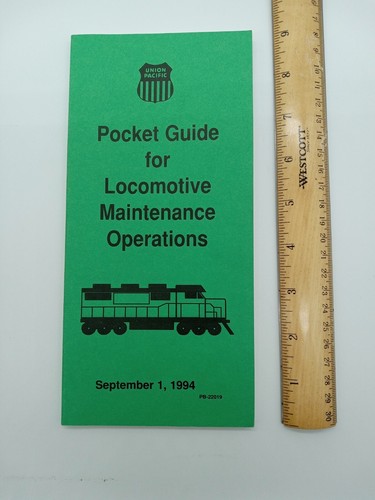 Vintage (1994) Pocket Guide for Locomotive Operations Union Pacific