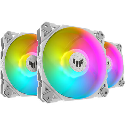 ASUS TUF Gaming TF120 ARGB-Gehäuselüfter White Edition 3IN1, weiß