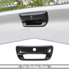 Car Tailgate Door Handle Cover Trim For Dodge Ram 3500 19-24 Accessories Carbon