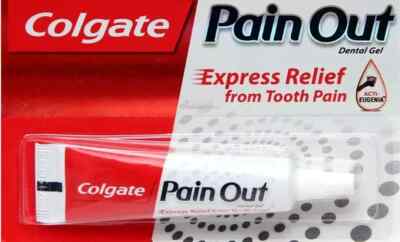  Colgate Pain Out Zahnschmerzen Zahnfleischschmerzen Zahnpflege Gel Nelkenöl Eugenol 10g