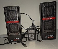 HE Compact Disk HE491 Amplified Stereo Speakers  Adapter, f/Computer Radio etc