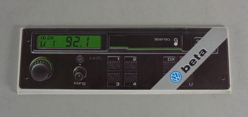 Betriebsanleitung Bedienungsanleitung VW für das Auto - Radio beta von 04/88