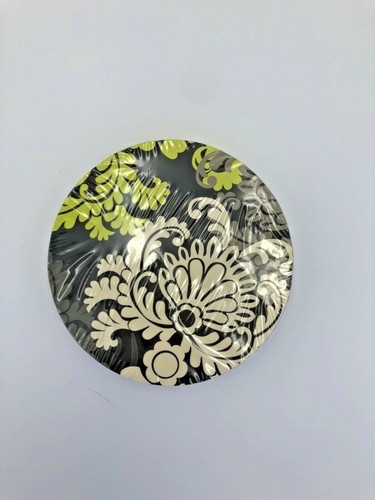 Vera Bradley Baroque Pattern Chartreuse White Black Disposable Coasters 8pc New