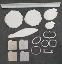 QuicKutz Die Cutting Lot Shapes Doily Circles 2x2 3D Tulip Flower Petal More