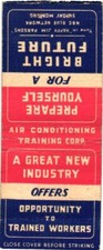 Air Conditioning Training Corp., A Great New Industry, Vintage Matchbook Cover