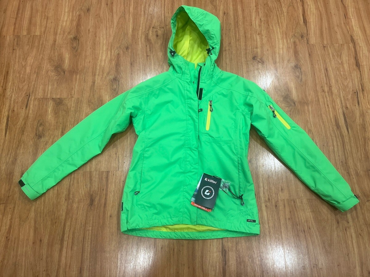 Killtec Jacket Level 3 Vanja Function Apple Green Womens Sz 8 New