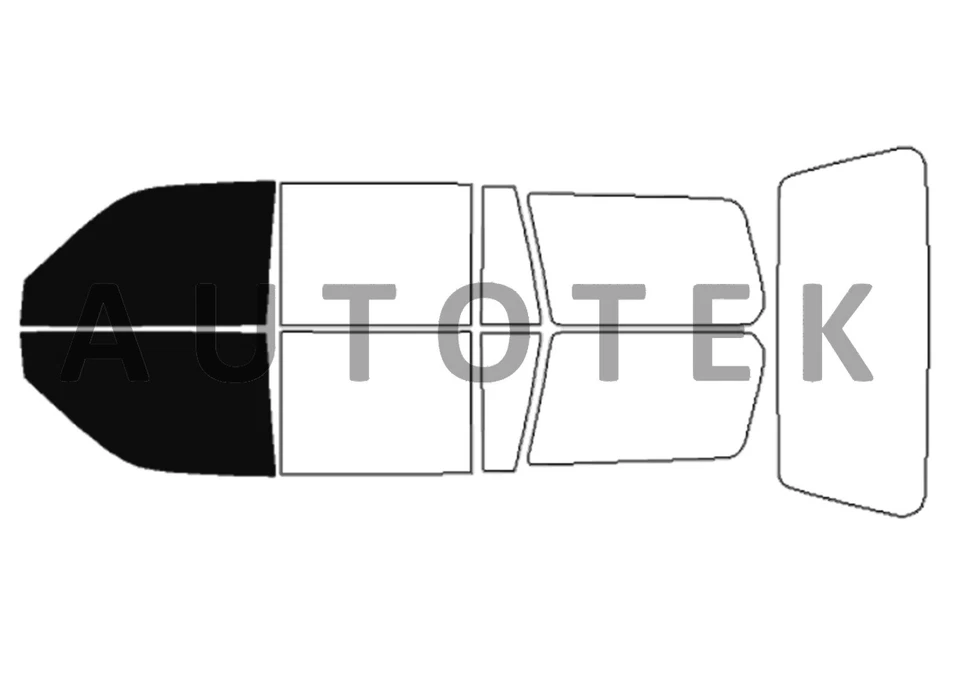 Película precortada ventanas delanteras de dos puertas para Mitsubishi Montero Sport 2000-2004 tinte Foto 2 de 4