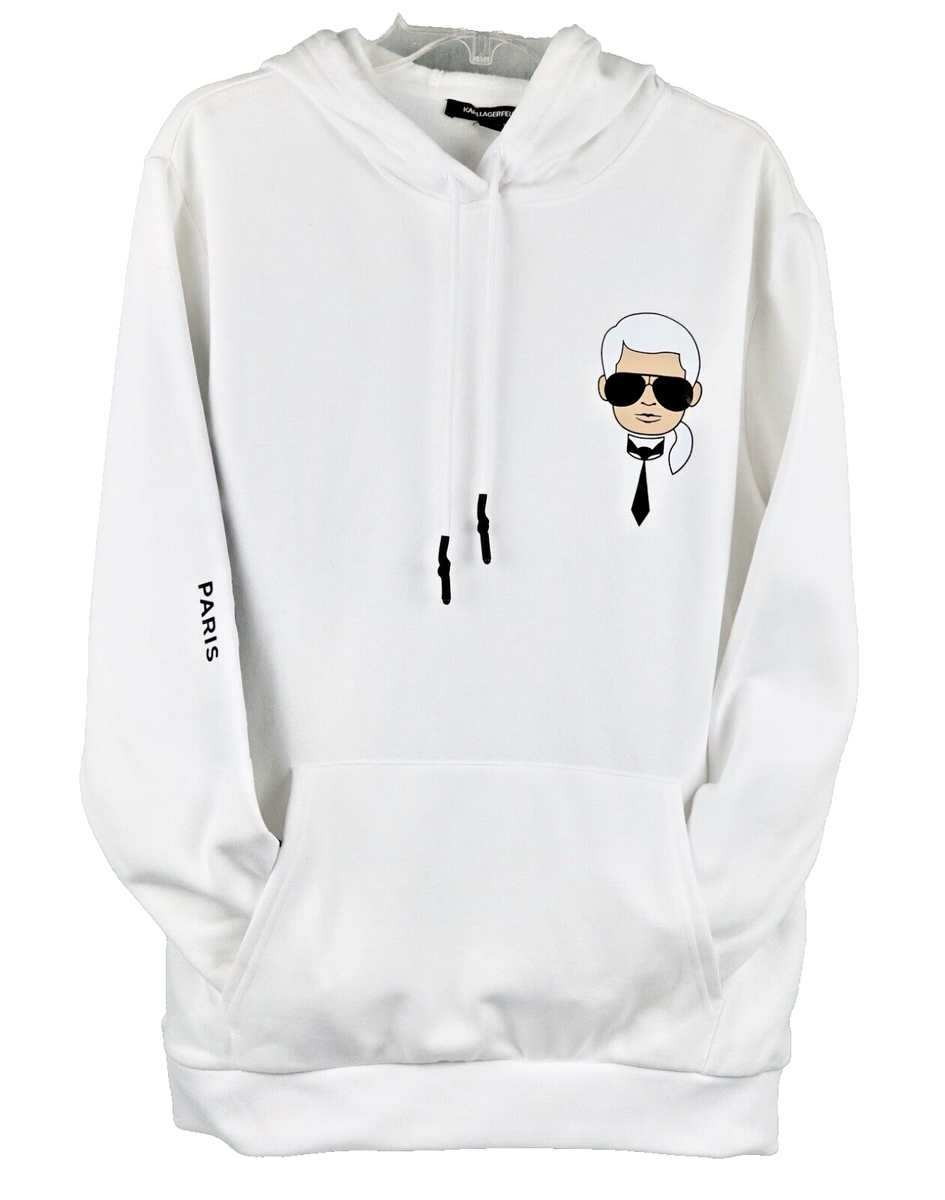Hooded Sweatshirt Karl Lagerfeld White Sweatshirt Karl Lagerfeld