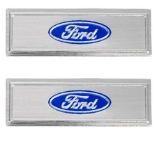 New! 1979 - 1986 Mustang Door Sill- Rocker Panel Ford Oval Emblems - 1.25" Pair