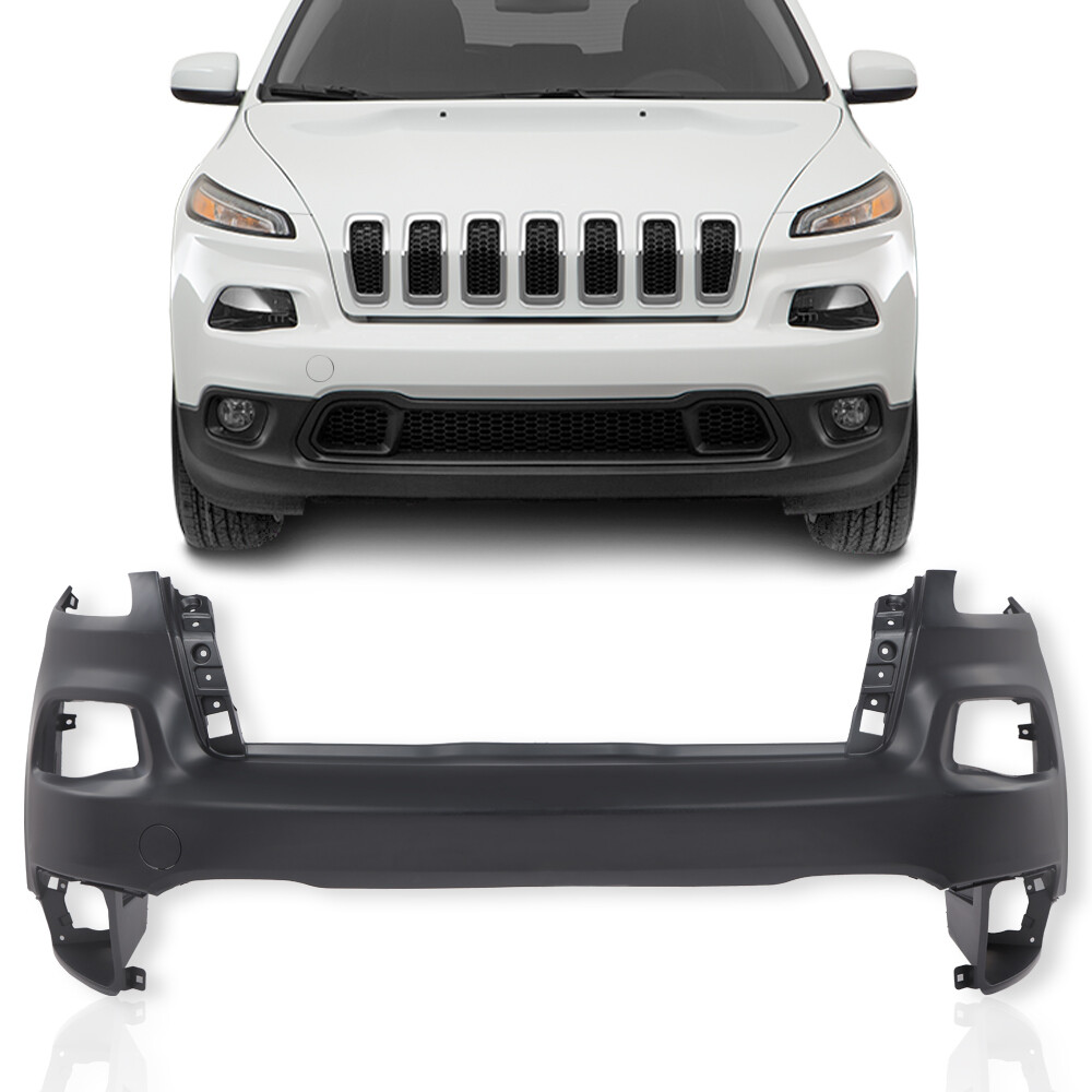 Fit For 2014-2018 Jeep Cherokee Front Upper Bumper Cover Replacement