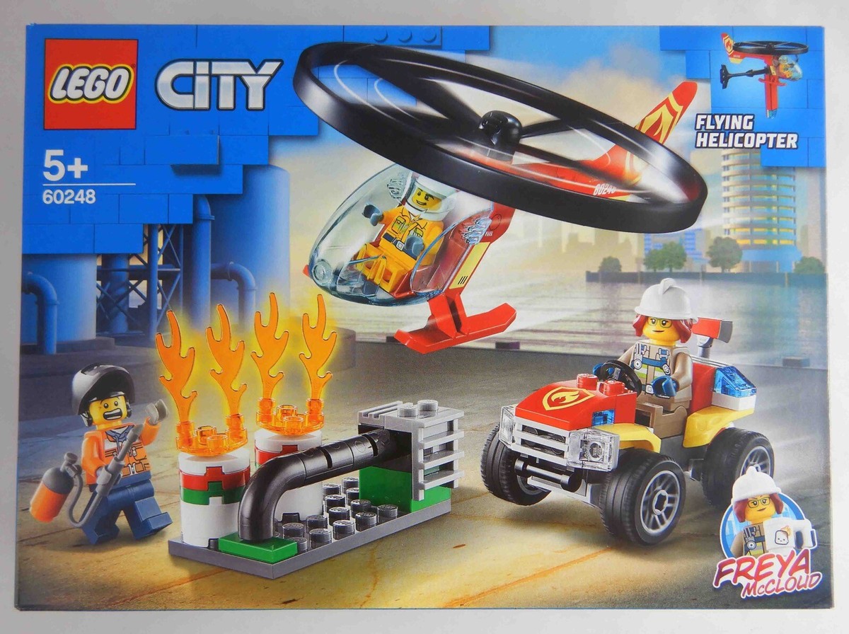 NEW LEGO 60248 Fire Helicopter Response Set - Flying Helicopter