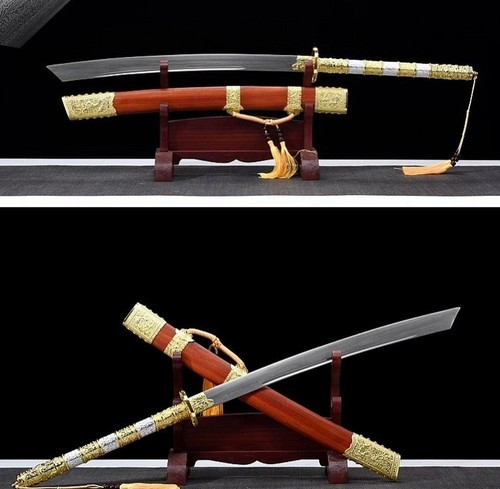 Ausgezeichnetes Kangxi Breitschwert Säbel gefaltet Stahl scharfes chinesisches Schwert Dao - optional - Bild 22 von 27