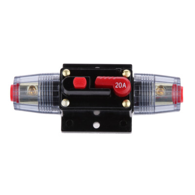 DC 12Volt Inline Sicherungsautomat 20 A Manueller Reset Schalter Auto