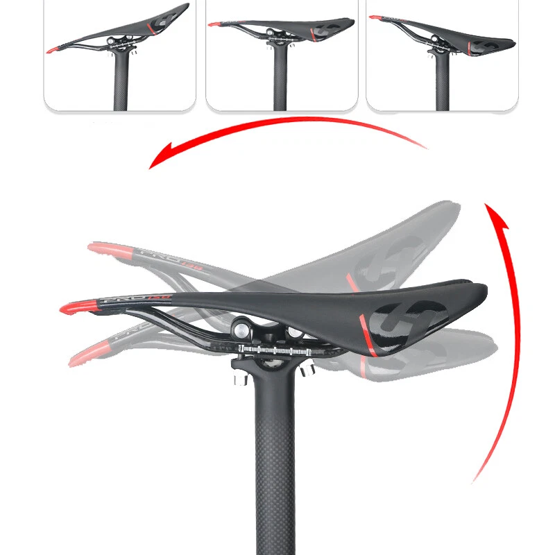 Tija de sillín de bicicleta de carretera MTB 3K estera de fibra de carbono tubo de asiento de bicicleta ajustable elegante Foto 3 de 4