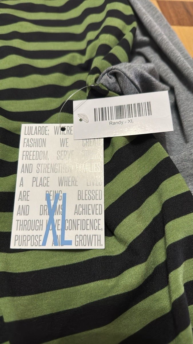 T-shirt Randy LuLaRoe Manches 3/4 - Taille 3XL - Multicolore Géométrique - Neuf Avec étiquette