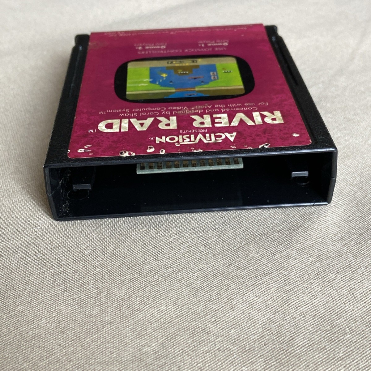 1re édition EO - RIVER RAID sécam Atari 2600 VCS