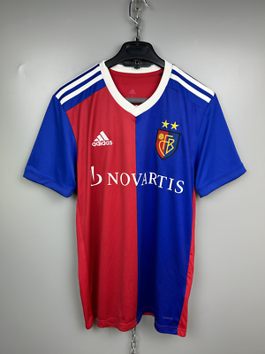 FCバーゼル シャツ 赤 青 1893 NOVARTIS 親子 1893 BASEL 2018 2019 HOME FOOTBALL SHIRT SOCCER JERSEY #16 ADIDAS