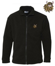 Scottish Highland Cow Unisex Embroidered Fleece Scotland Gift Present