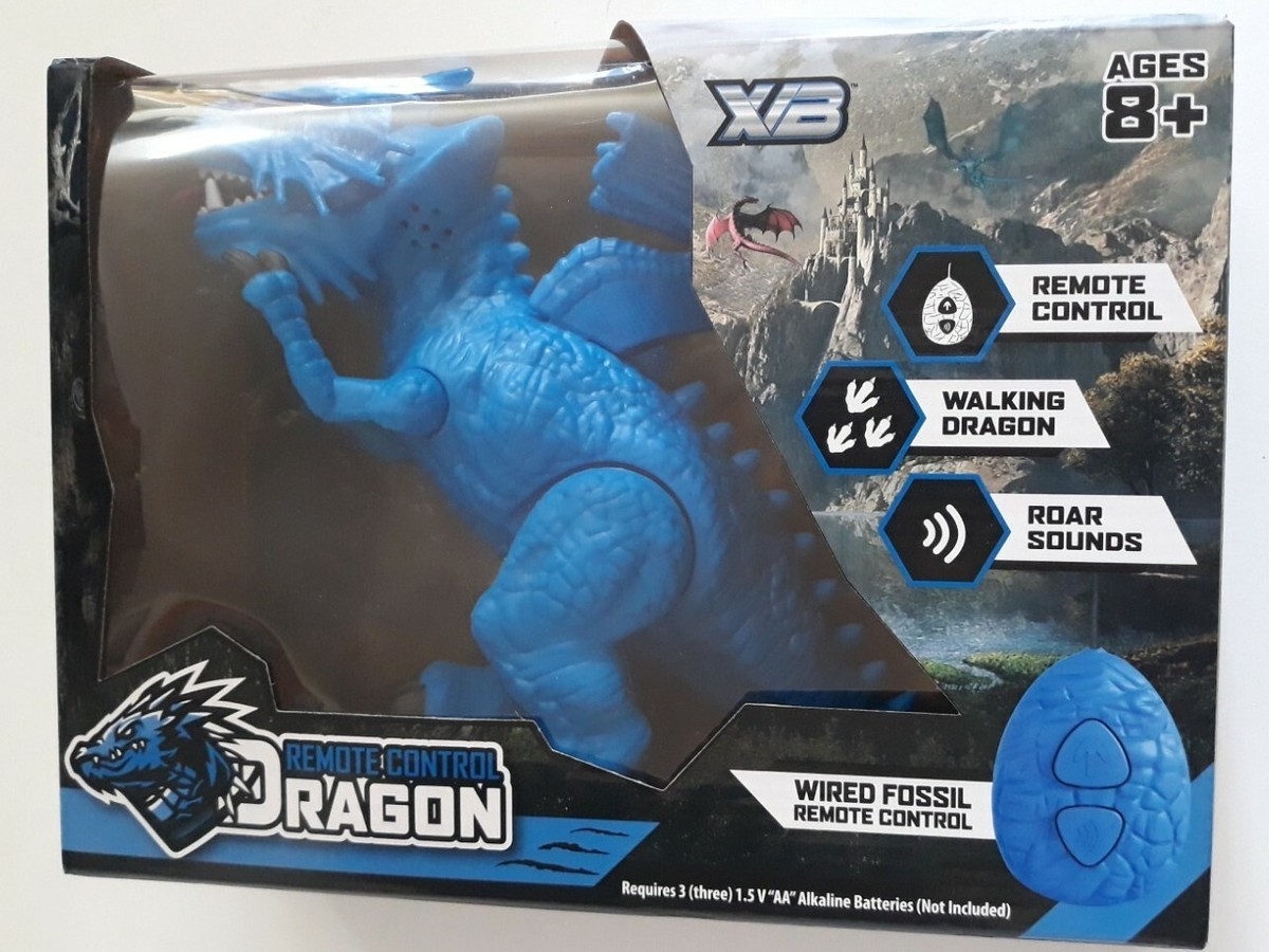remote control BLUE Dragon this rc toy dragon walks & makes