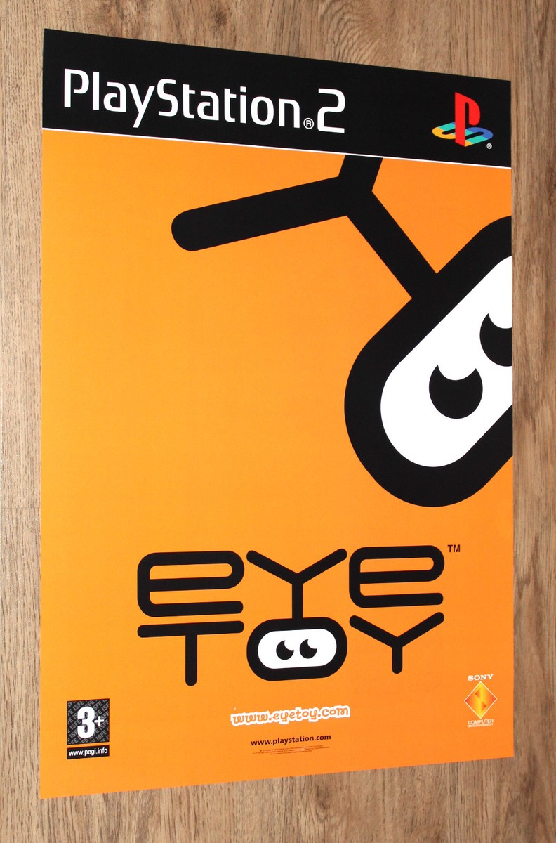 Playstation 2 EyeToy Play very rare Promo Poster 59x42cm | eBay