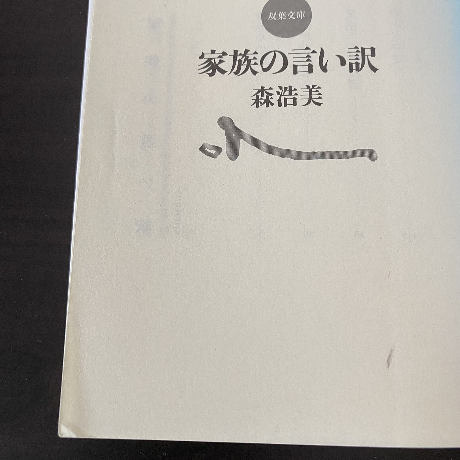 Japanese Novel Book Kazoku No Iiwake Hiromi Mori Nihongo 森浩美 家族の言い訳 小説 文庫 日本語 本 Ebay