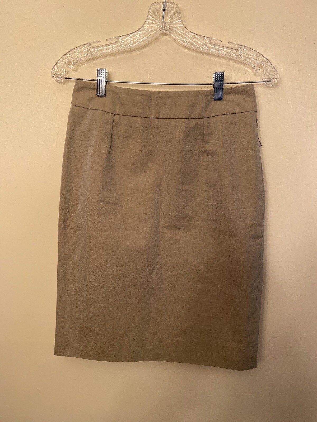 Gonna a matita Yves Saint Laurent beige classica 100% cotone rive taglia IT 36