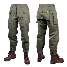 WW II U.S. USMC HBT USMC P44 Tactical Pants Men's Military Cargo Green Trousers