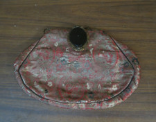 Antique Chinese Silk Brocade Purse Tapestry Bag 8.5" x 6" Beautiful Clasp