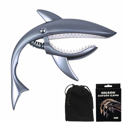 Shark Guitar Capo With Velvet Bag, Premium Zinc Alloy Tone Clip Guitar Shark ...
