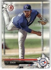 2017 Bowman Draft #BD-68 T.J. Zeuch Toronto Blue Jays Baseball Card