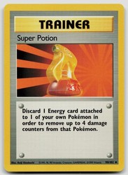 Super Potion 90/102 Base Set Unlimited Uncommon Trainer