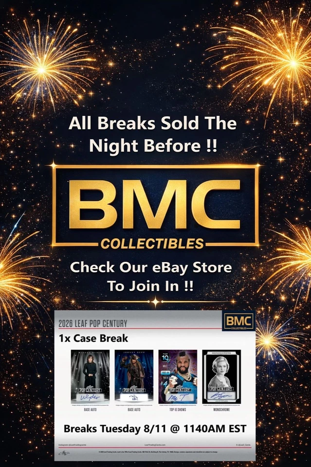 BMC Collectibles Pre-Sold Breaks 8/11a