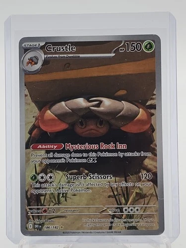 CRUSTLE 2025 POKEMON DESTINED RIVALS ILLUSTRATION RARE #186/182 Q4846