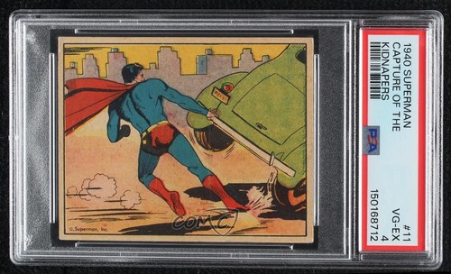 1940 Gum Inc Superman #11 Capture Of The Kidnapers — PSA 4