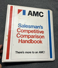 1977 Amc American Motors Salesamans Competitive Comparison Handbook Binder