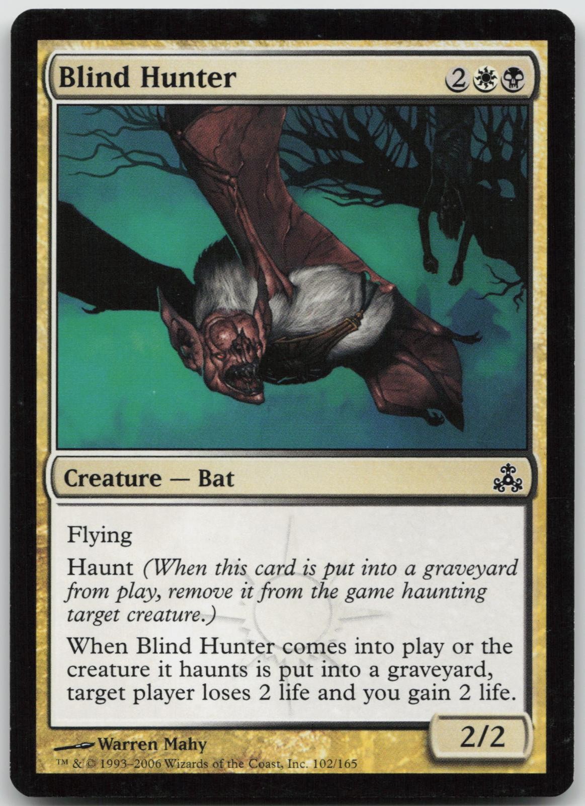 MP Blind Hunter 102 Common Guildpact Magic: The Gathering 2006