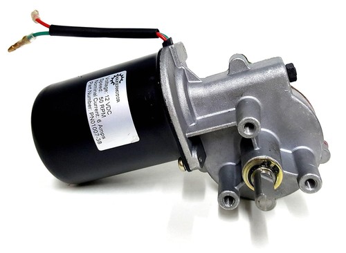 Powerful 12V DC 50 RPM Electric Motor 60W Copper Shaft M6 Mount - 第 2/3 張圖片