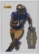 2022 Wild Card MATTE White Cade Otton #MB-9 Rookie RC 0a3. rookie card picture