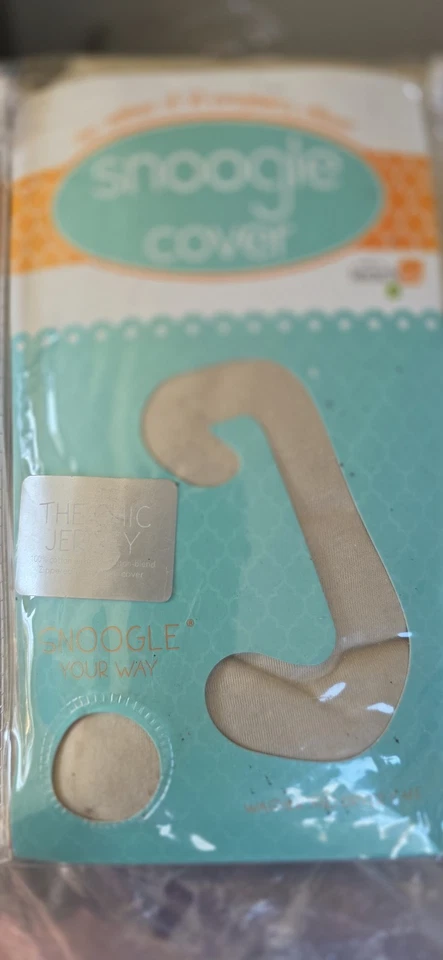 Snoogle Chic Pillow Cover, Pregnancy Pillow Soft Beige Color - Image 4 of 4