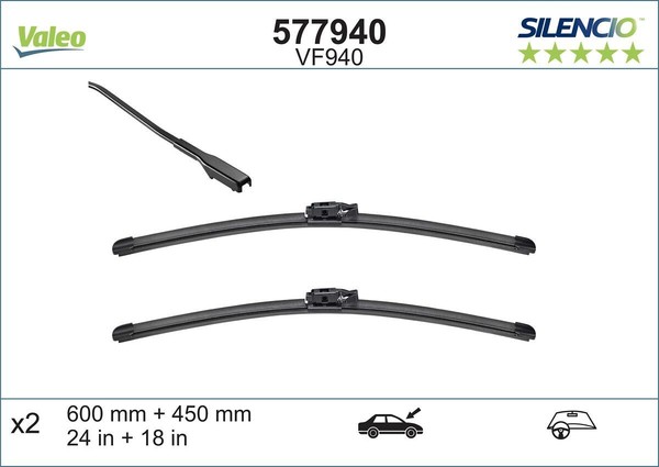 Wischblatt Vorne FüR Dacia Nissan Renault Duster Kasten/Suv Terrano Arkana I-image
