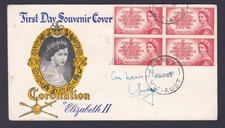 1953 CORONATION QUEEN ELIZABETH II PRE-DECIMAL STAMP ROYAL FIRST DAY COVER #37