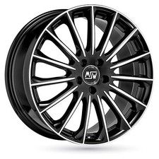 1x MSW (OZ) MSW 30 gloss black full polished 8.5Jx20 5x112 ET53