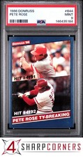 1986 DONRUSS #644 PETE ROSE REDS PSA 9