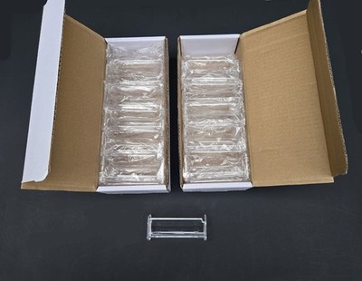 24 New Clear Plastic Acrylic Desktop Business Card Holder Display FAST FREE SHIP
